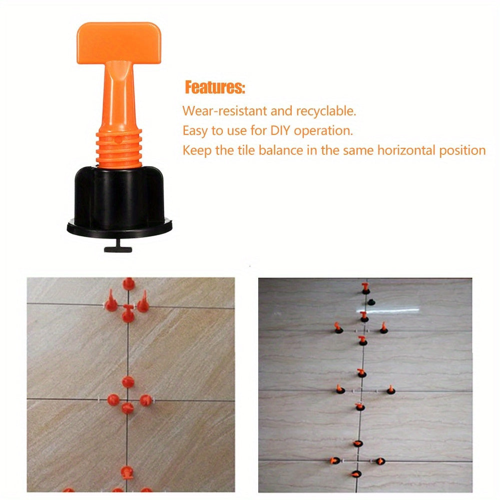 151/251/326/426 PCS Tile Leveler Decorative Tools - Reusable Ceramic Tile Leveling Tools - Floor Wall Spacers - Positioning Spacers - PP Material - No Electronic Parts - No Battery - No Power Source