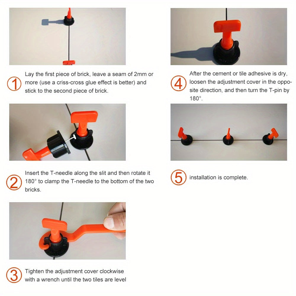 151/251/326/426 PCS Tile Leveler Decorative Tools - Reusable Ceramic Tile Leveling Tools - Floor Wall Spacers - Positioning Spacers - PP Material - No Electronic Parts - No Battery - No Power Source