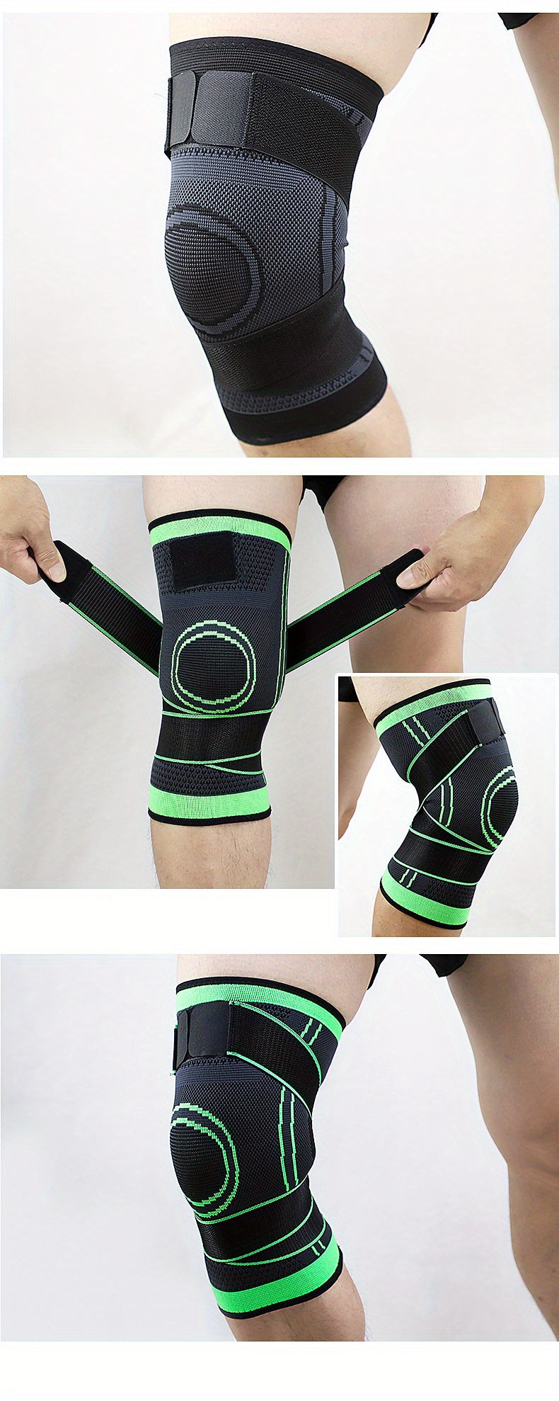 1pc Breathable Compression Knee Brace For Sports, Gym, Hiking, And Joint Support - High Elastic Knee Pad Protector For Fitness, Weightlifting, And Mountaineering