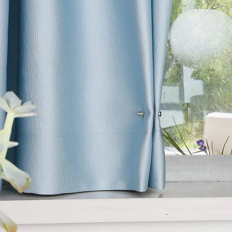 4/8Pairs Curtain Magnetic Button Detachable Curtain Fix Fastener Clip Prevent Light Adjustment Window Screen Close Magnet Buckle