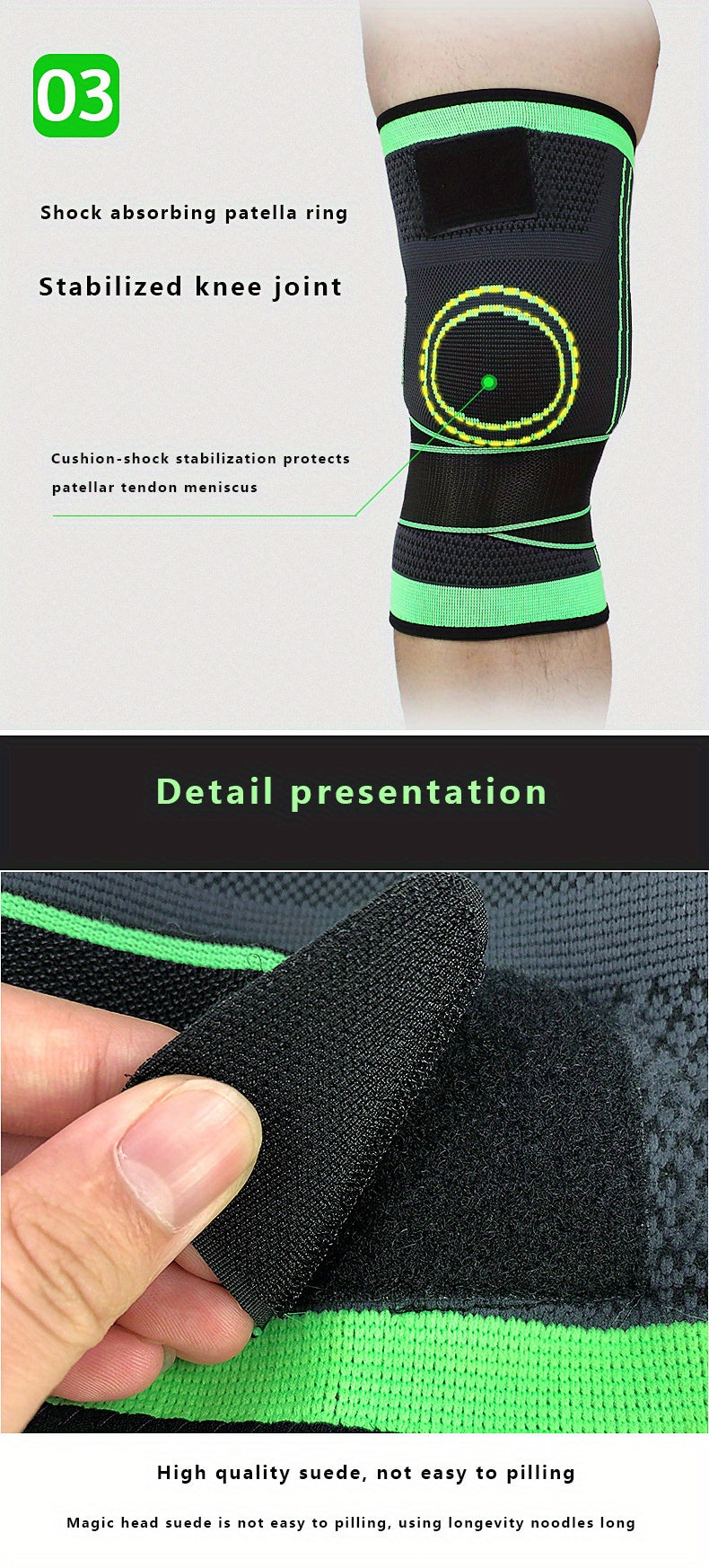 1pc Breathable Compression Knee Brace For Sports, Gym, Hiking, And Joint Support - High Elastic Knee Pad Protector For Fitness, Weightlifting, And Mountaineering