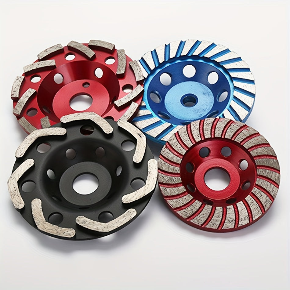 12.7 cm Diamond Grinding Wheel for Marble, Granite, Concrete Floor Grinding - Compatible with Angle Grinders - FIXDRY Brand