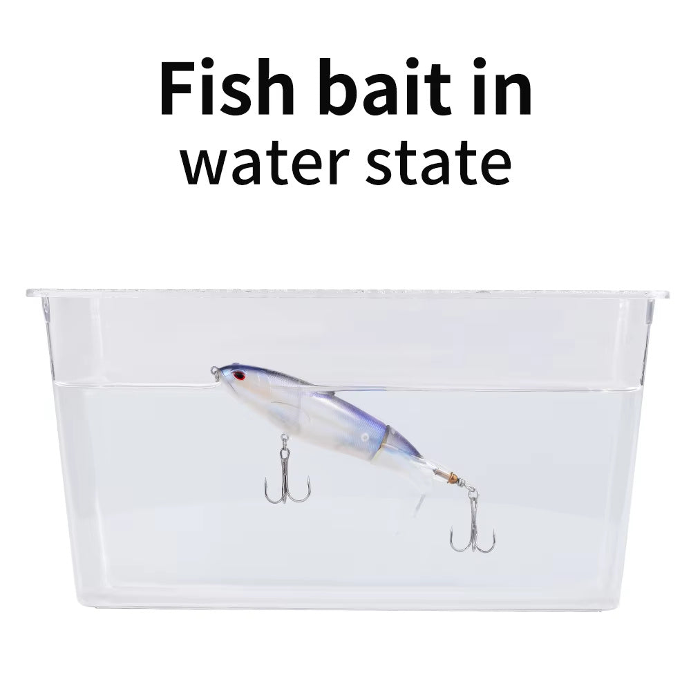 5 Stück 1Set 13g 10cm Top Wasser Bleistift Angel köder harten Köder mit schwimmendem rotierenden Schwanz für Bass forelle Süßwasser Salzwasser