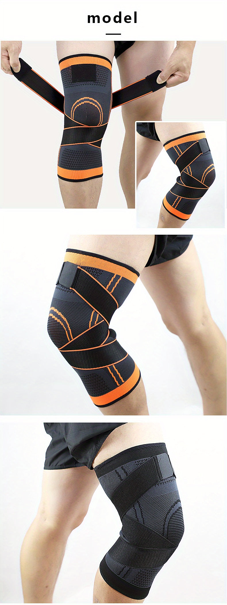 1pc Breathable Compression Knee Brace For Sports, Gym, Hiking, And Joint Support - High Elastic Knee Pad Protector For Fitness, Weightlifting, And Mountaineering