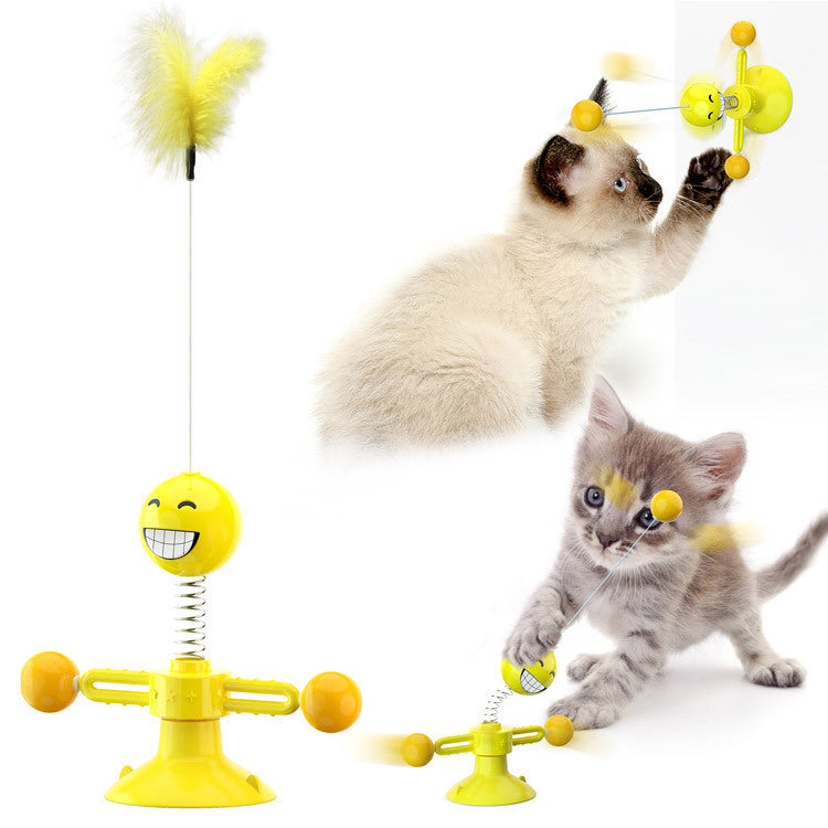 Katze Plattenspieler Katze Windmühle Spielzeug Glühenden Spielzeug