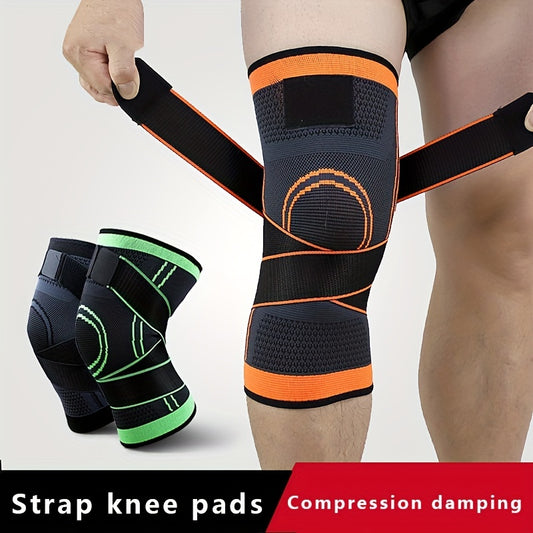 1pc Breathable Compression Knee Brace For Sports, Gym, Hiking, And Joint Support - High Elastic Knee Pad Protector For Fitness, Weightlifting, And Mountaineering