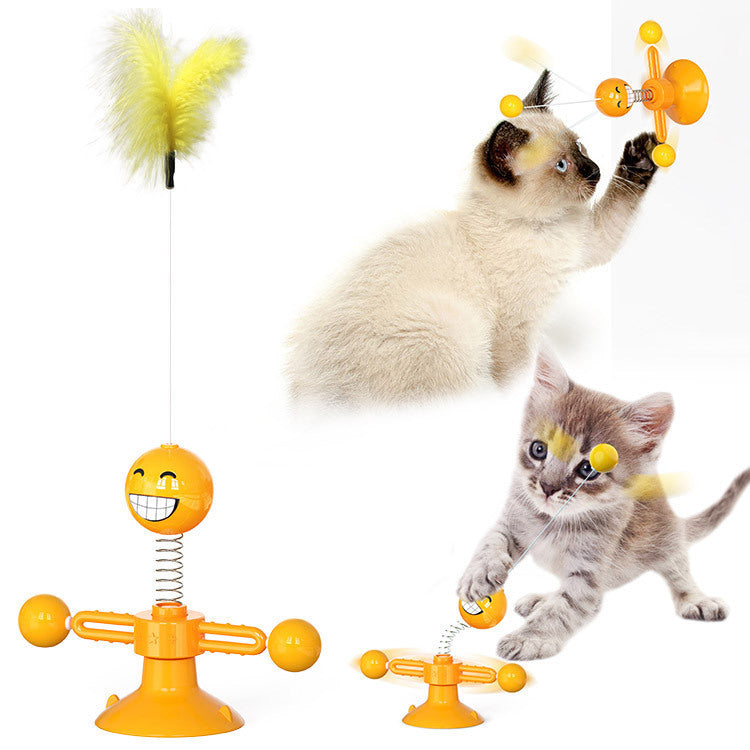 Katze Plattenspieler Katze Windmühle Spielzeug Glühenden Spielzeug