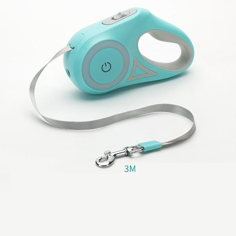 Hund Leine Versenkbare Leine Und Hund Kragen Scheinwerfer Automatische Haustier Hund Katze Zugseil Für Kleine Mittelgroße Hunde Pet Produkt
