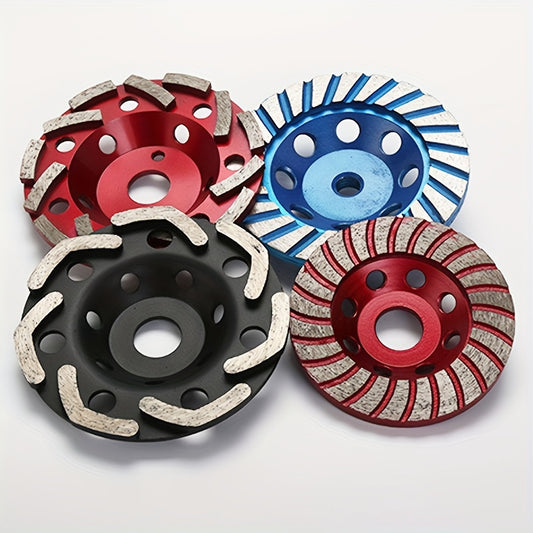 12.7 cm Diamond Grinding Wheel for Marble, Granite, Concrete Floor Grinding - Compatible with Angle Grinders - FIXDRY Brand