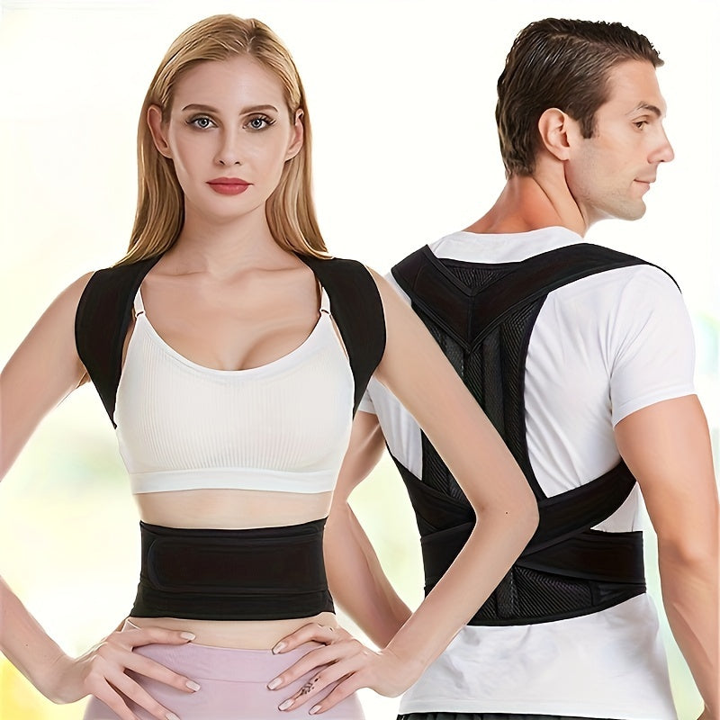 Back Posture Brace Clavicle Support, Stop Slouching And Hunching, Adjustable Back Trainer Unisex, Order A Size Up